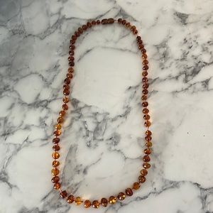 Baltic amber women’s necklace.